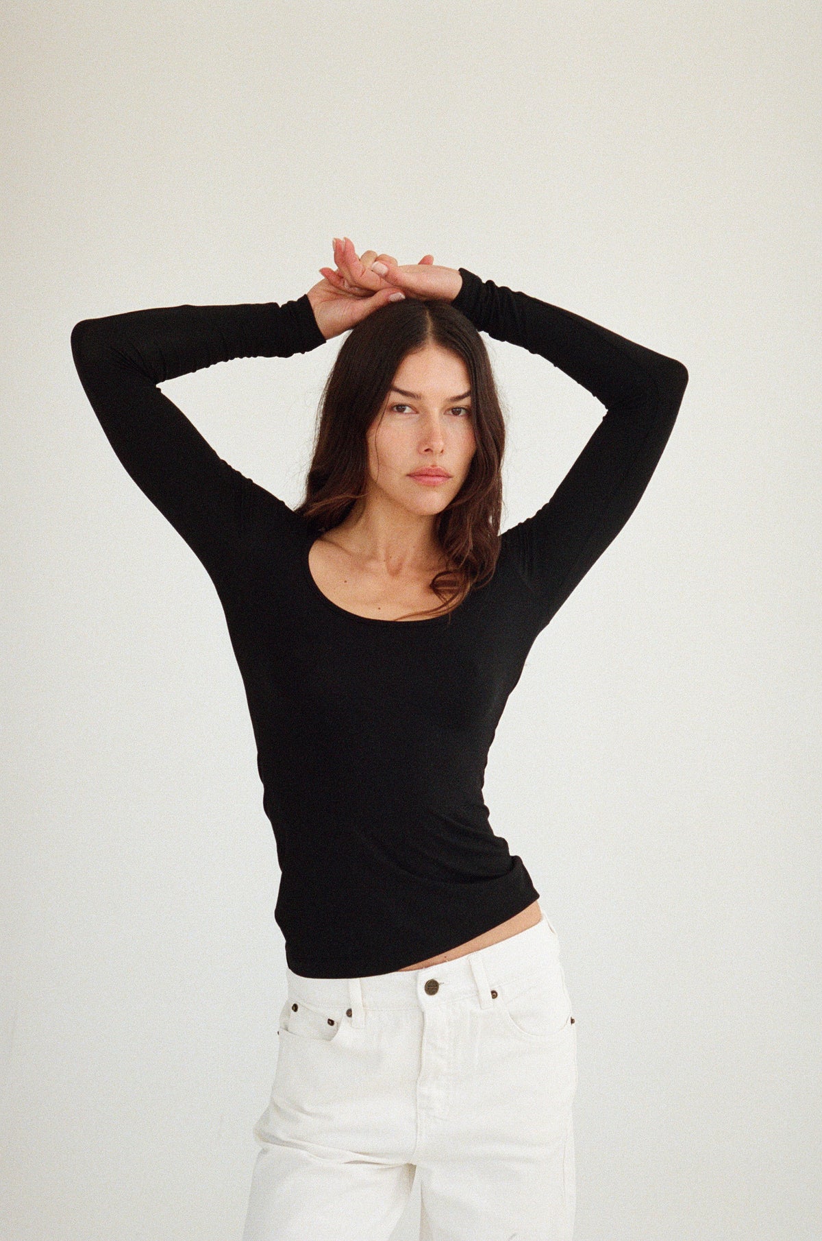 Long Sleeve Scoop Top