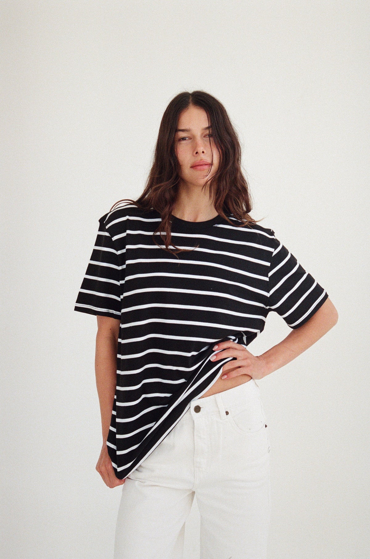 Short Sleeve Breton Tee