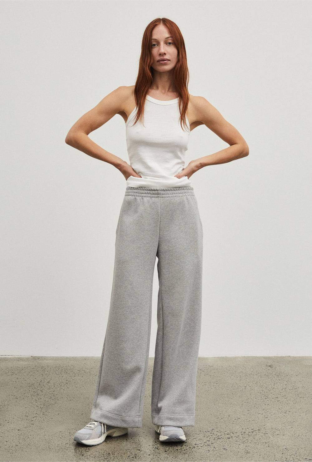 Wide Leg Track Pant