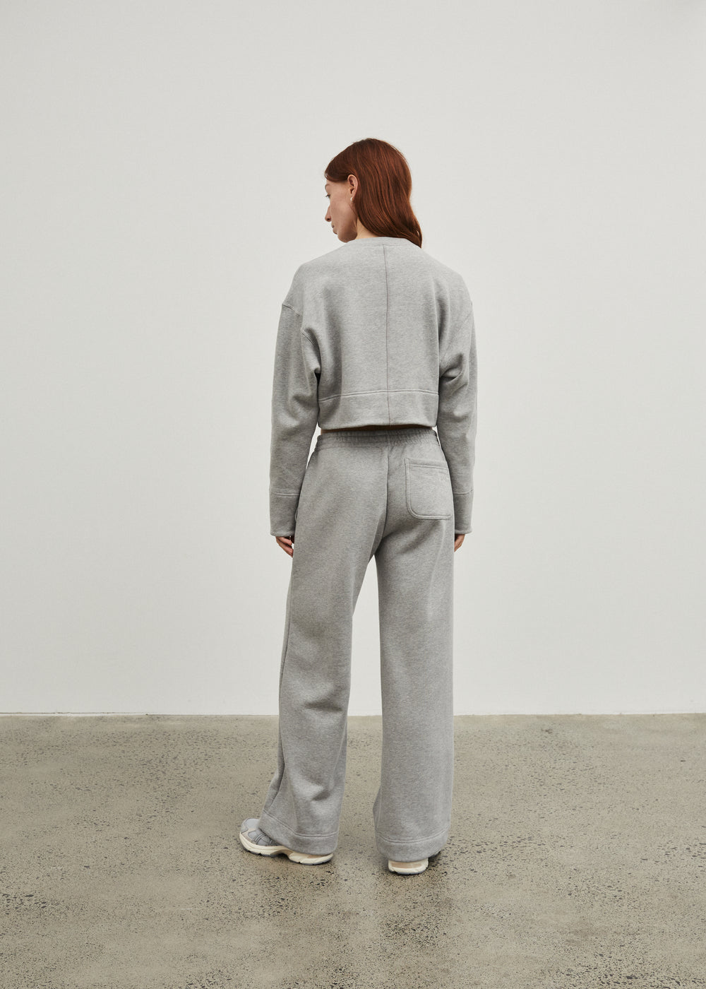 Cropped Crew Neck Sweatshirt