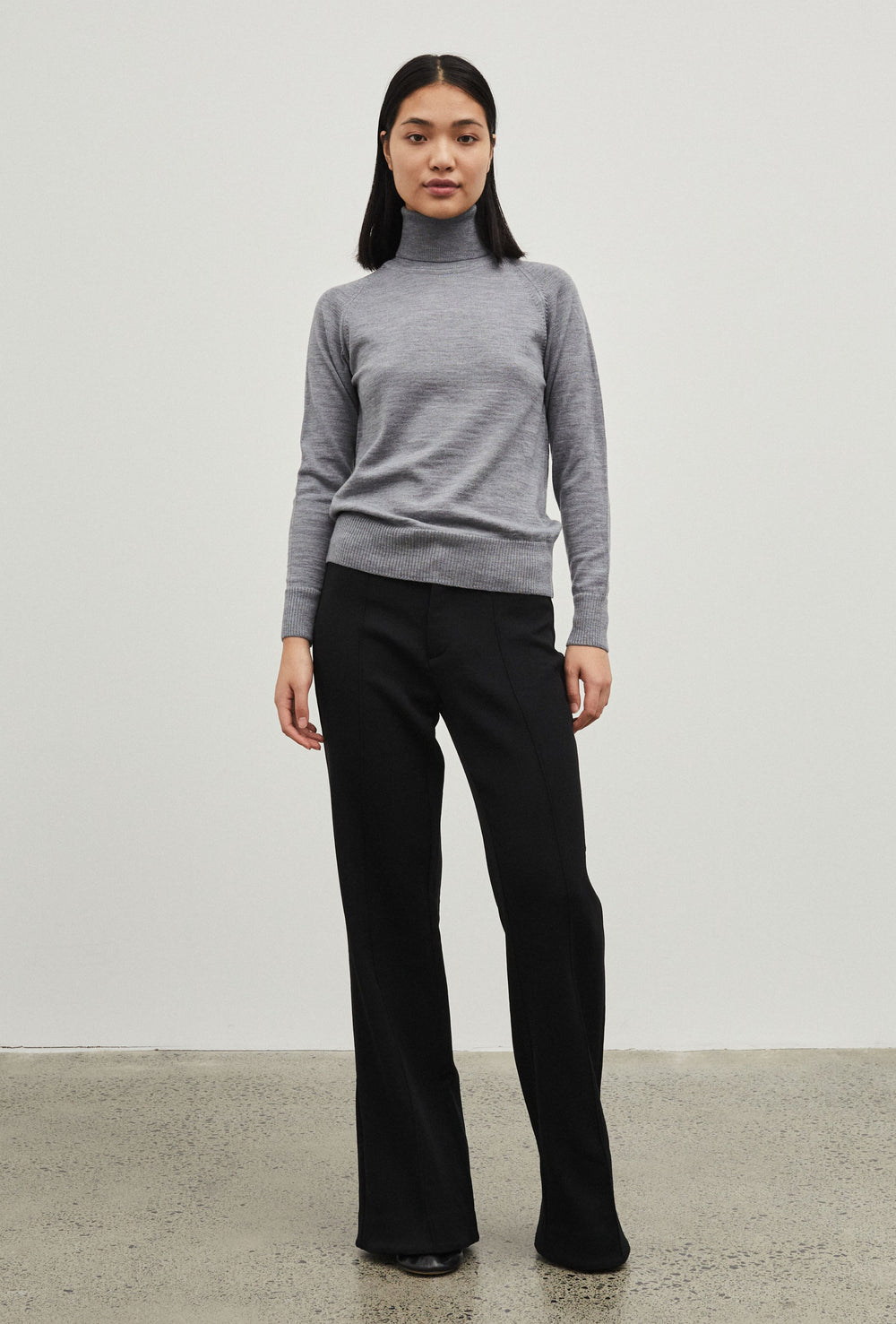 Turtleneck Raglan Knit