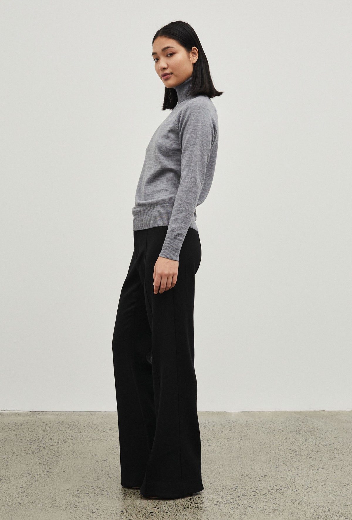 Turtleneck Raglan Knit