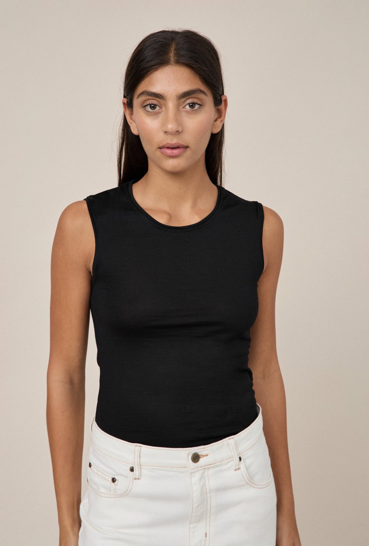 Sleeveless Merino Top