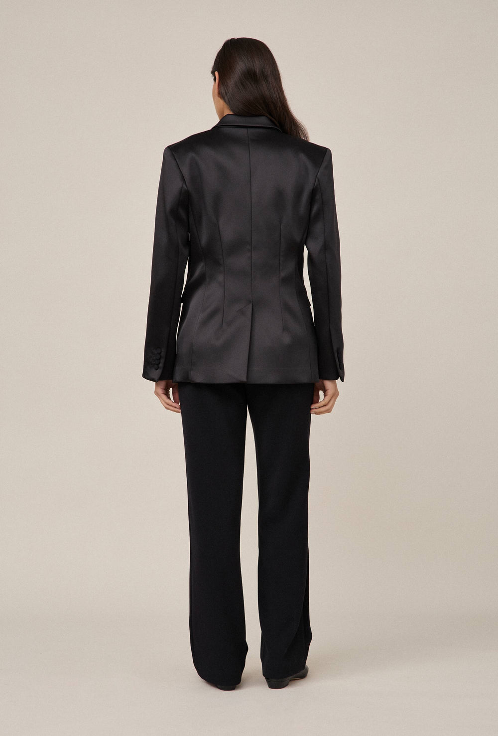 Satin Tuxedo Blazer