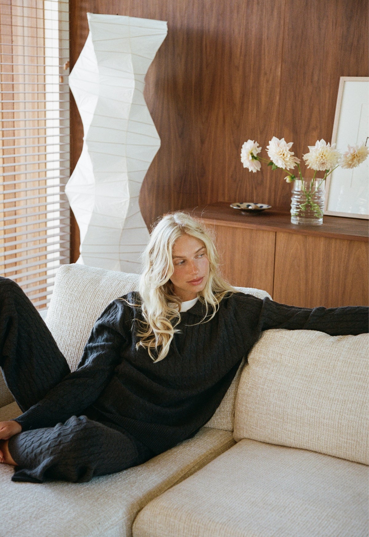 Slow Sundays Cableknit Polo