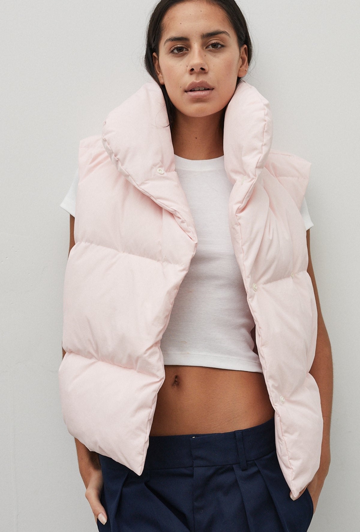 Puffer Vest Floss Pink
